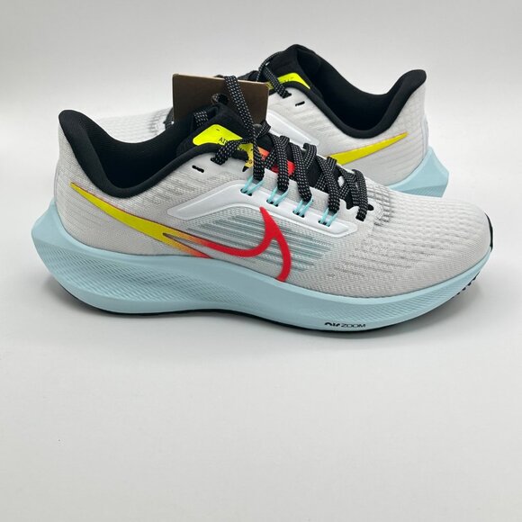 Women's Nike Air Zoom Pegasus 39 White-Volt-Bright Crimson DX3350-100 Size 6.5 - Picture 9 of 12